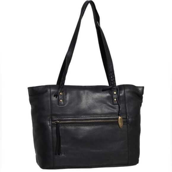 Born black Genuine Leather Tote/Shoulder Bag - Picture 1 of 11